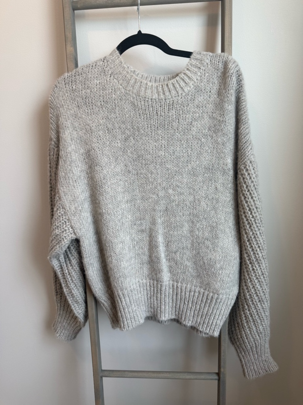 AMO Light Gray Crewneck Sweater